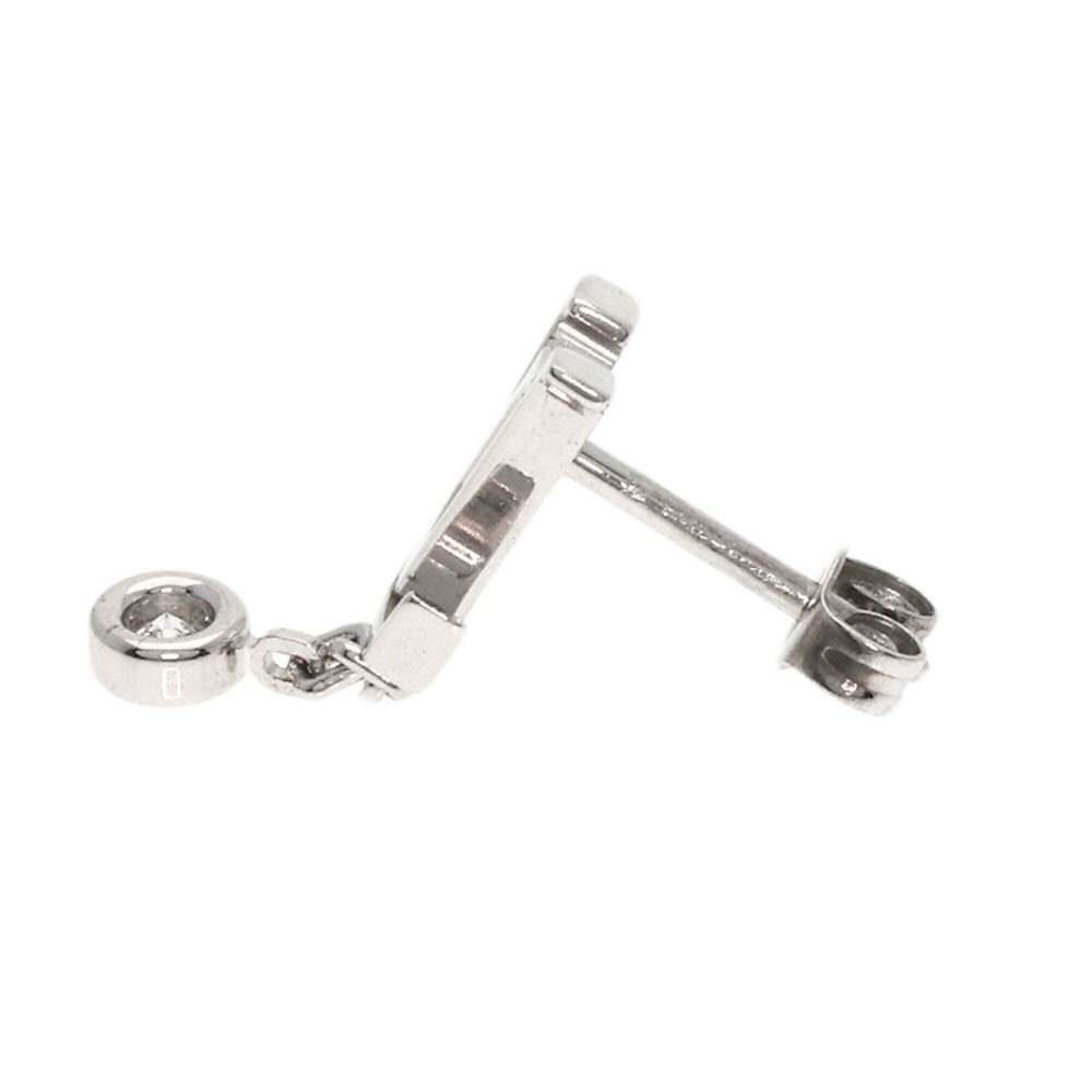 LOUIS VUITTON Silver Diamond Earrings - Picture 3 of 6